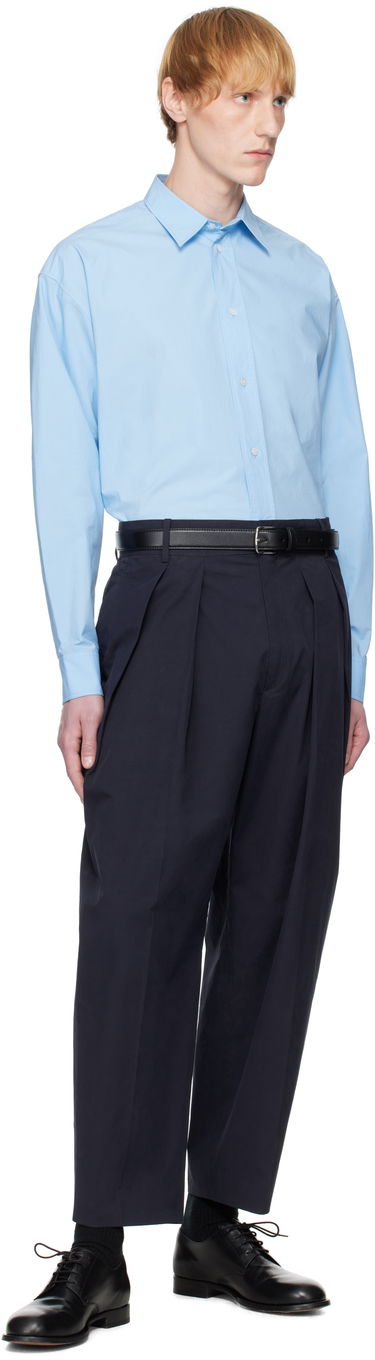Сорочка The Row The Row Miller Button-Up Shirt Синій | 970-W2567, 4