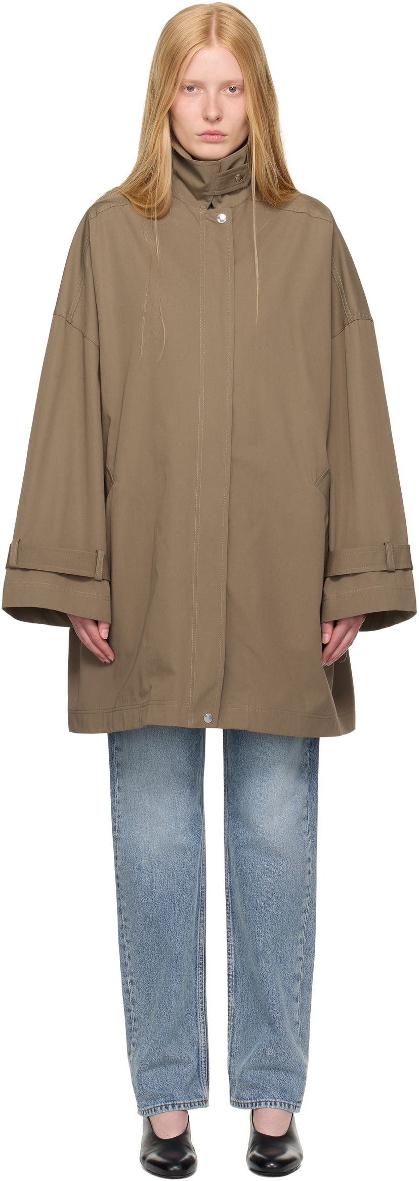 Тренчкот TOTEME TOTEME Oversized Trench Coat Коричневий | 253-WRO0220-FB0490