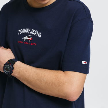 Футболка Tommy Hilfiger Timeless Tommy Script Tee темно-синій | DM0DM10620 C87, 1