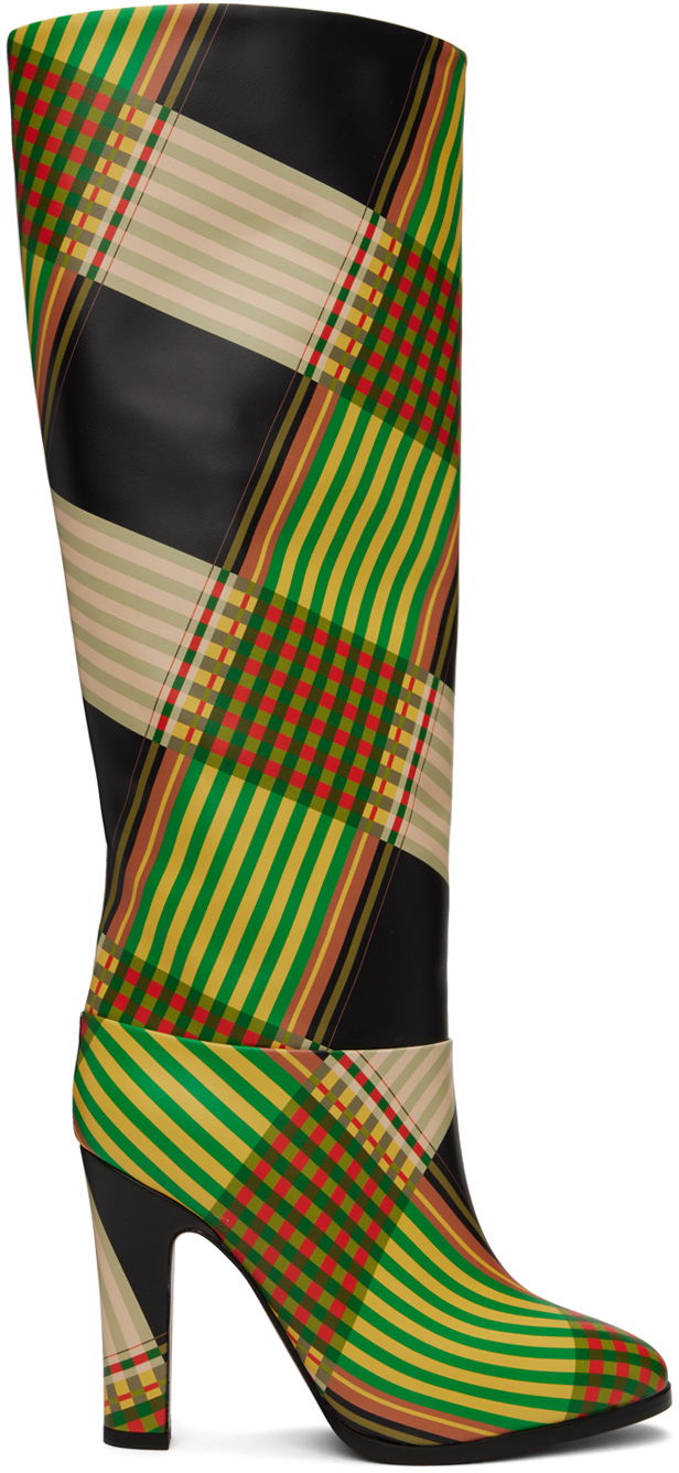 Одяг Vivienne Westwood Vivienne Westwood Midas Plaid Knee-High Boots Різнокольоровий | 71020039W-L006K-