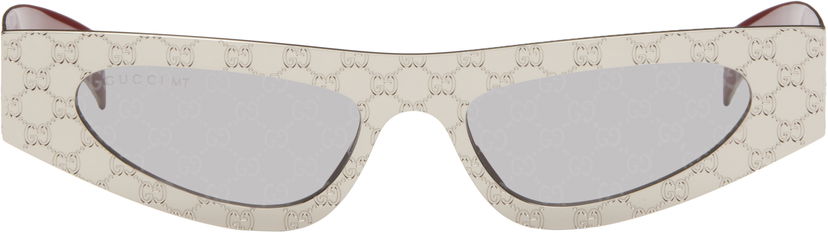 Сонцезахисні окуляри Gucci Silver Cat Eye Sunglasses бежевий | GG1916S-003
