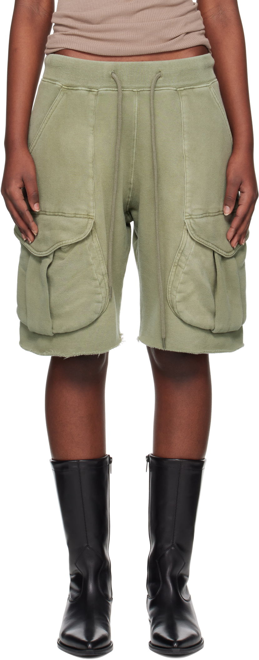 Шорти R13 R13 Multipocket Relaxed Sweat Shorts Зелений | R13WK253-001BD