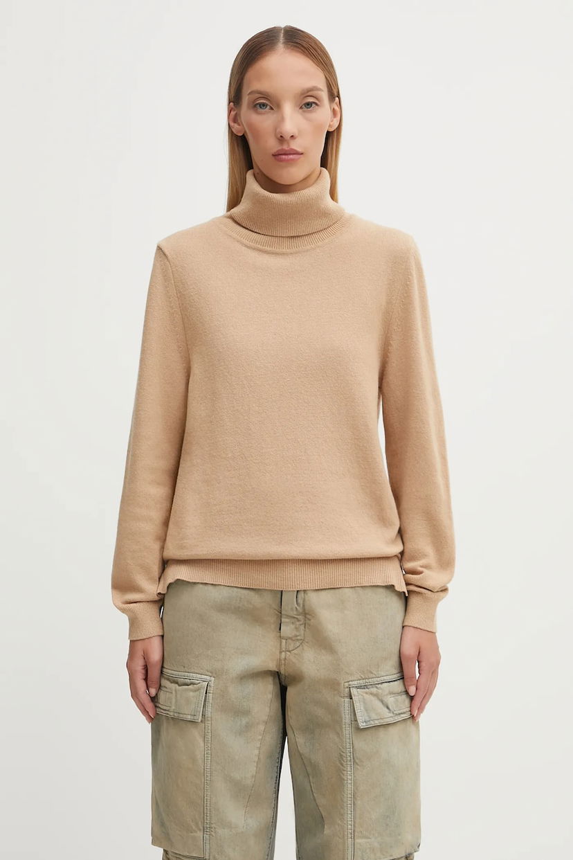 Cветр Barbour Barbour Pendle Roll Collar Knitted Jumper бежевий | LKN1077BE12