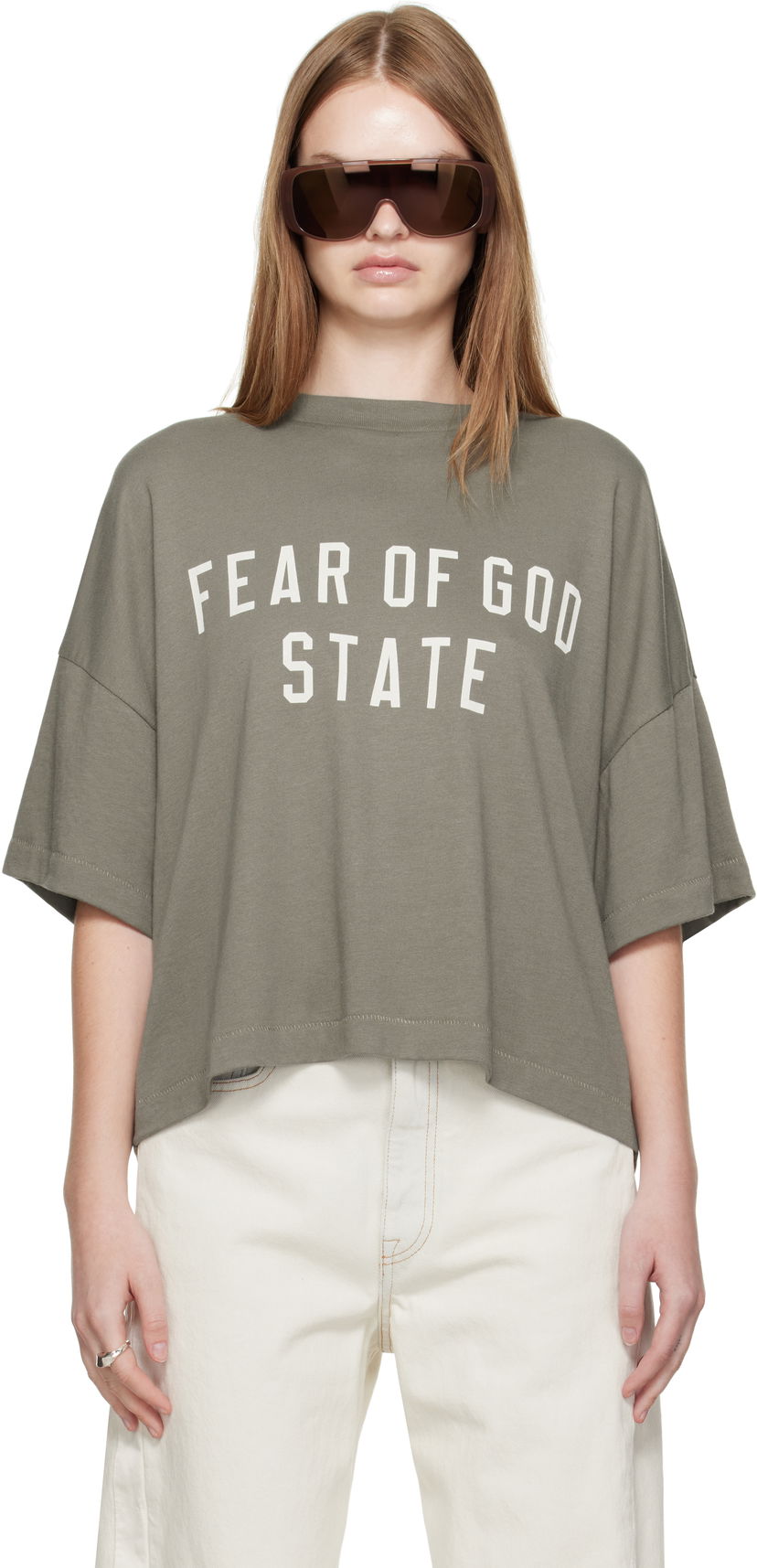 Футболка Fear of God Fear of God ESSENTIALS Boxy T-Shirt Зелений | 125SP257167FW