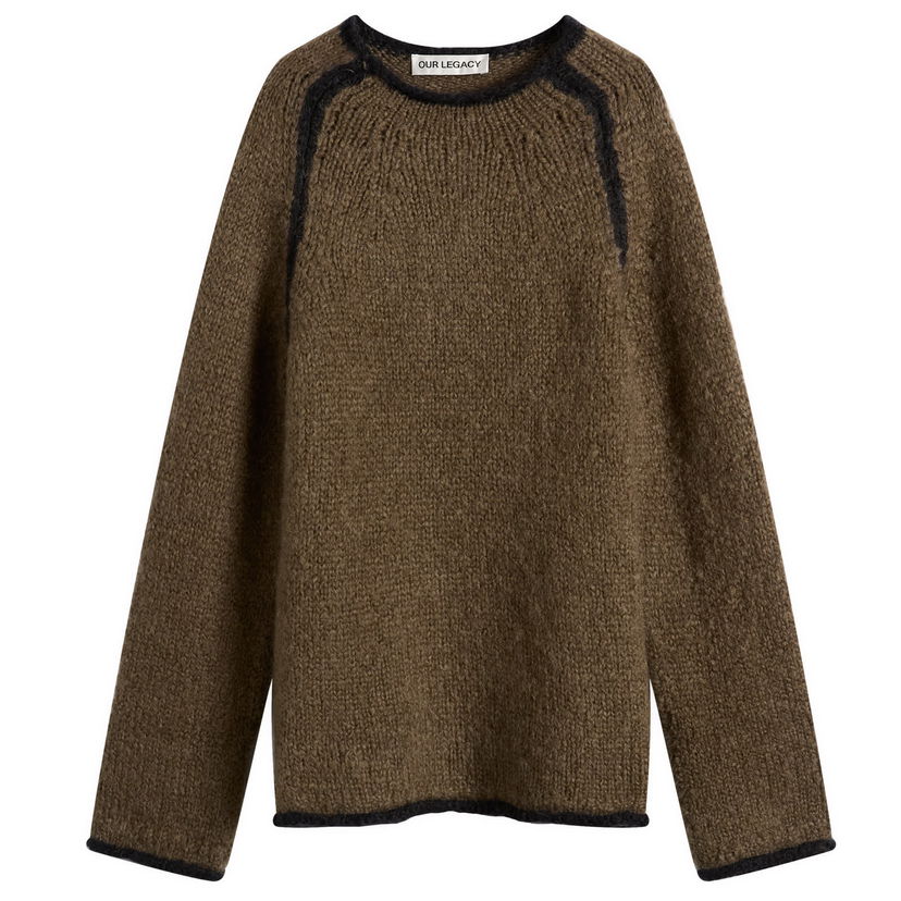 Cветр OUR LEGACY Rider Roundneck Jumper Коричневий | M4253RS