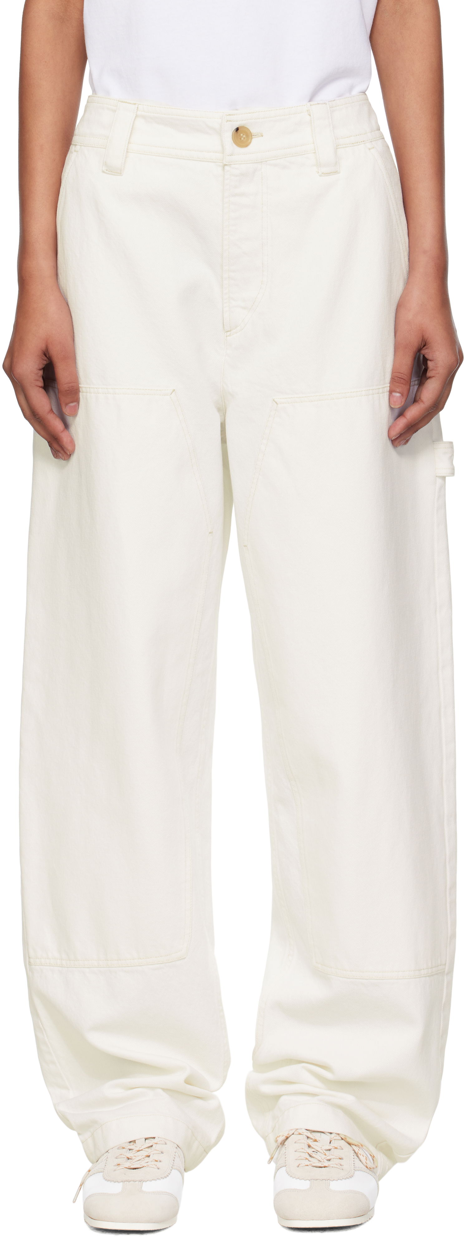 Штани карго A.P.C. A.P.C. Gustav Carpenter Pants білий | COGZV-M08484, 0
