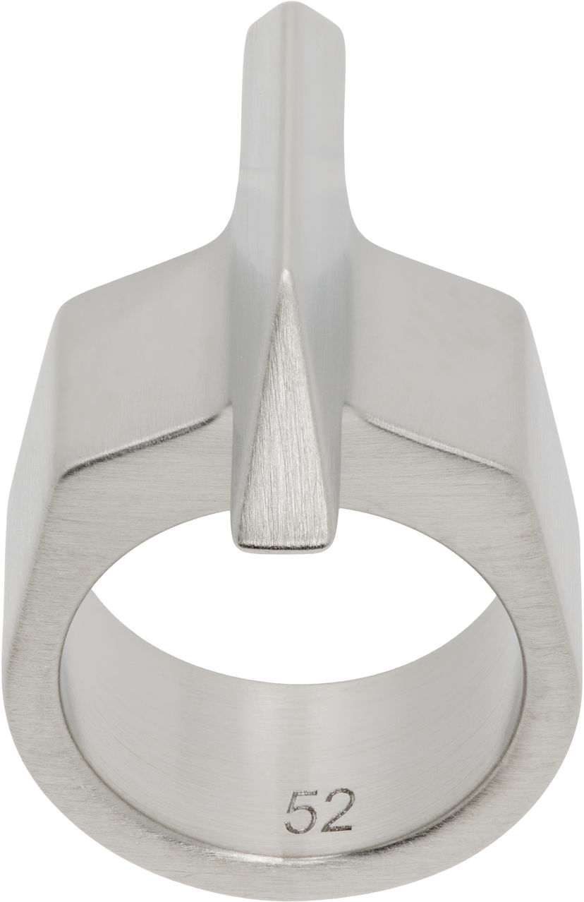 Кільце Rick Owens Rick Owens Hollywood Trapezoid Ring Металік | RJ0000107 MMT