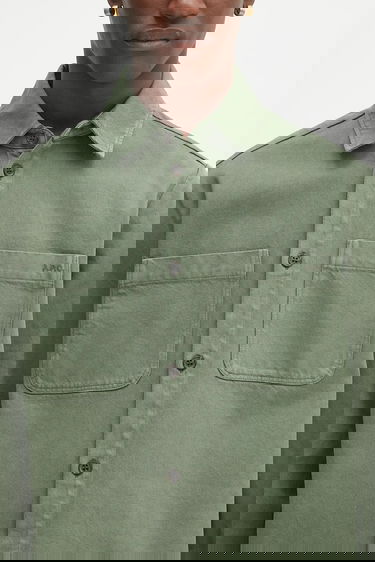 Сорочка A.P.C. A.P.C. Surchemise Leon Regular Fit Shirt Зелений | COGZV.H32019, 3