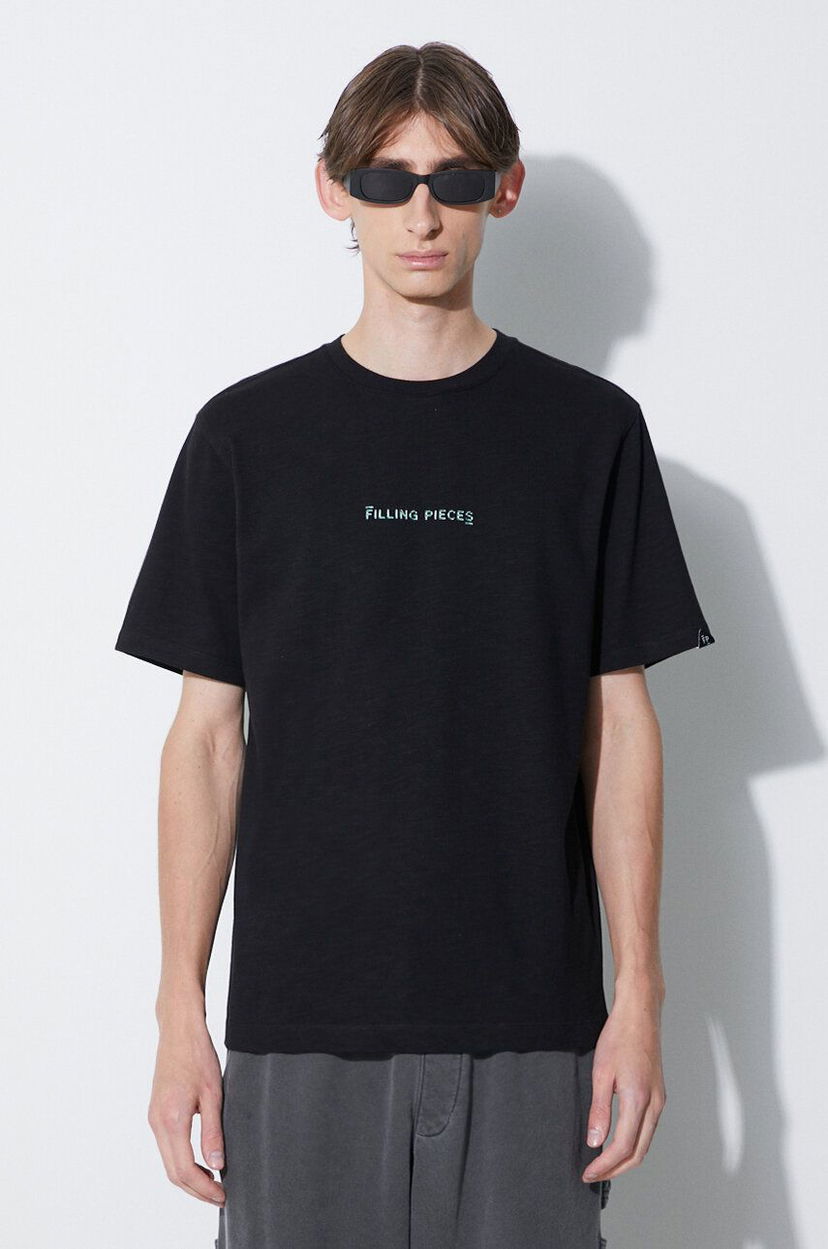 Футболка Filling Pieces Pieces Carabiner T-Shirt чорний | 74417051861