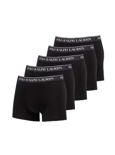Боксери Polo by Ralph Lauren Stretch Cotton Five Classic Trunks чорний | 714864292001