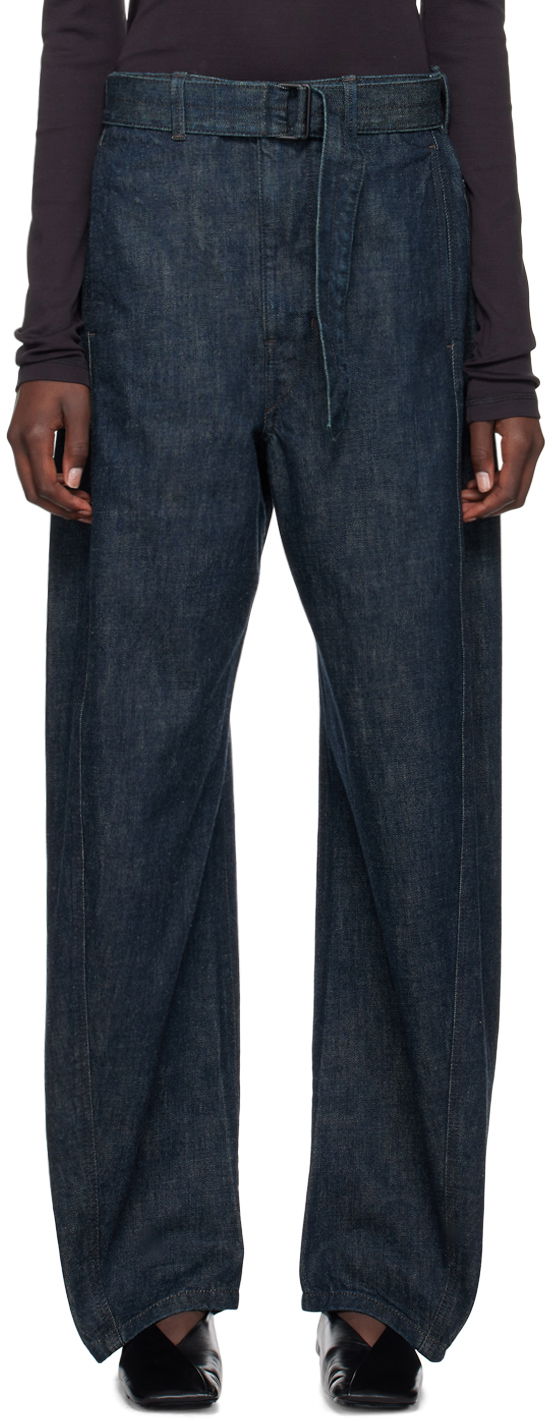 Джинси LEMAIRE Twisted Belted Jeans Синій | PA326 LD068