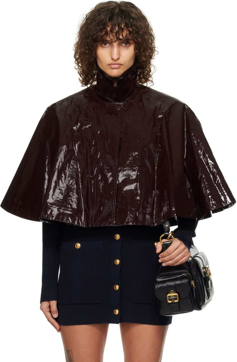 Куртка CHLOÉ Short Cape Jacket Коричневий | CH24WMA58145