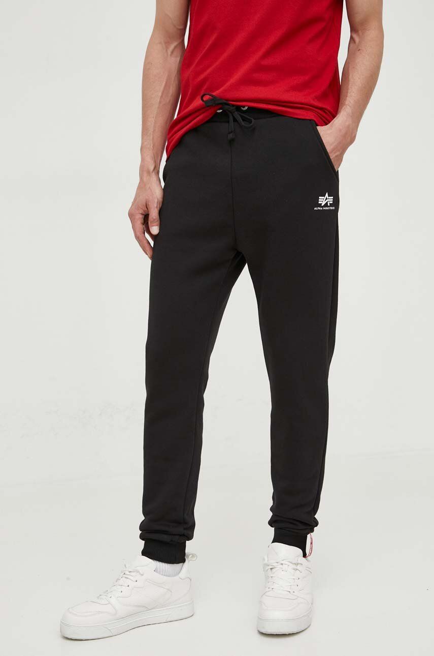 Спортивні штани Alpha Industries Running Basic Jogger чорний | 116370.03, 0