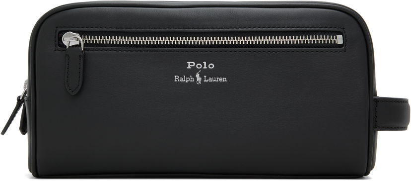 Дорожня сумка Polo by Ralph Lauren Ralph Lauren Leather Travel Pouch чорний | 405963262001