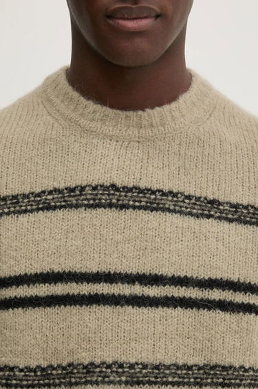 Cветр Samsoe Samsoe Samsoe Samsoe SAARIN Striped Wool Sweater бежевий | M24300098, 3