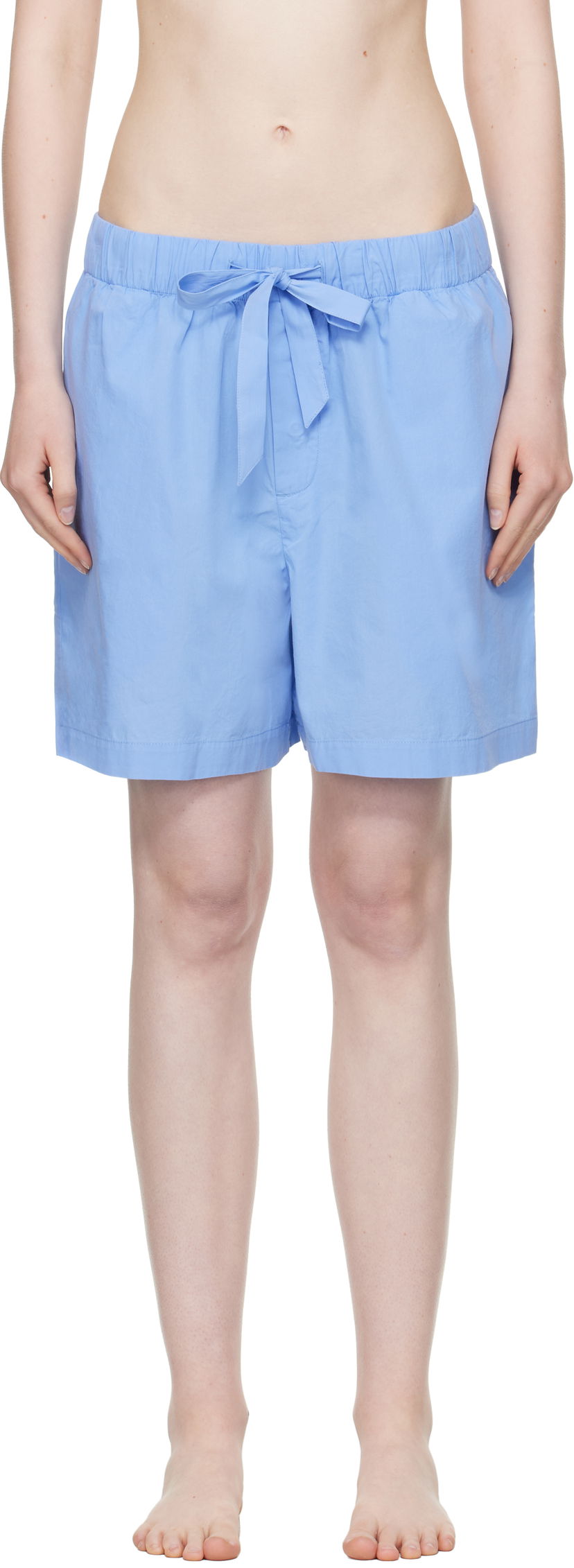 піжами TEKLA Tekla Poplin Pyjama Shorts Синій | PPL-SHORTS-346