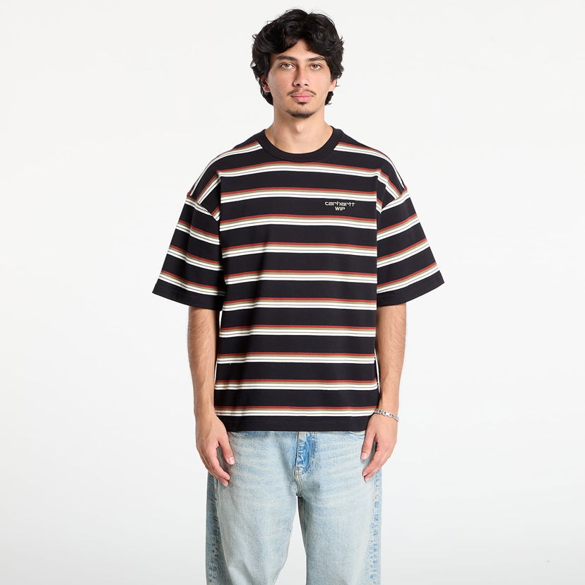 Футболка Carhartt WIP Carhartt WIP S/S Holm Stripe T-Shirt чорний | I035302.37DXX