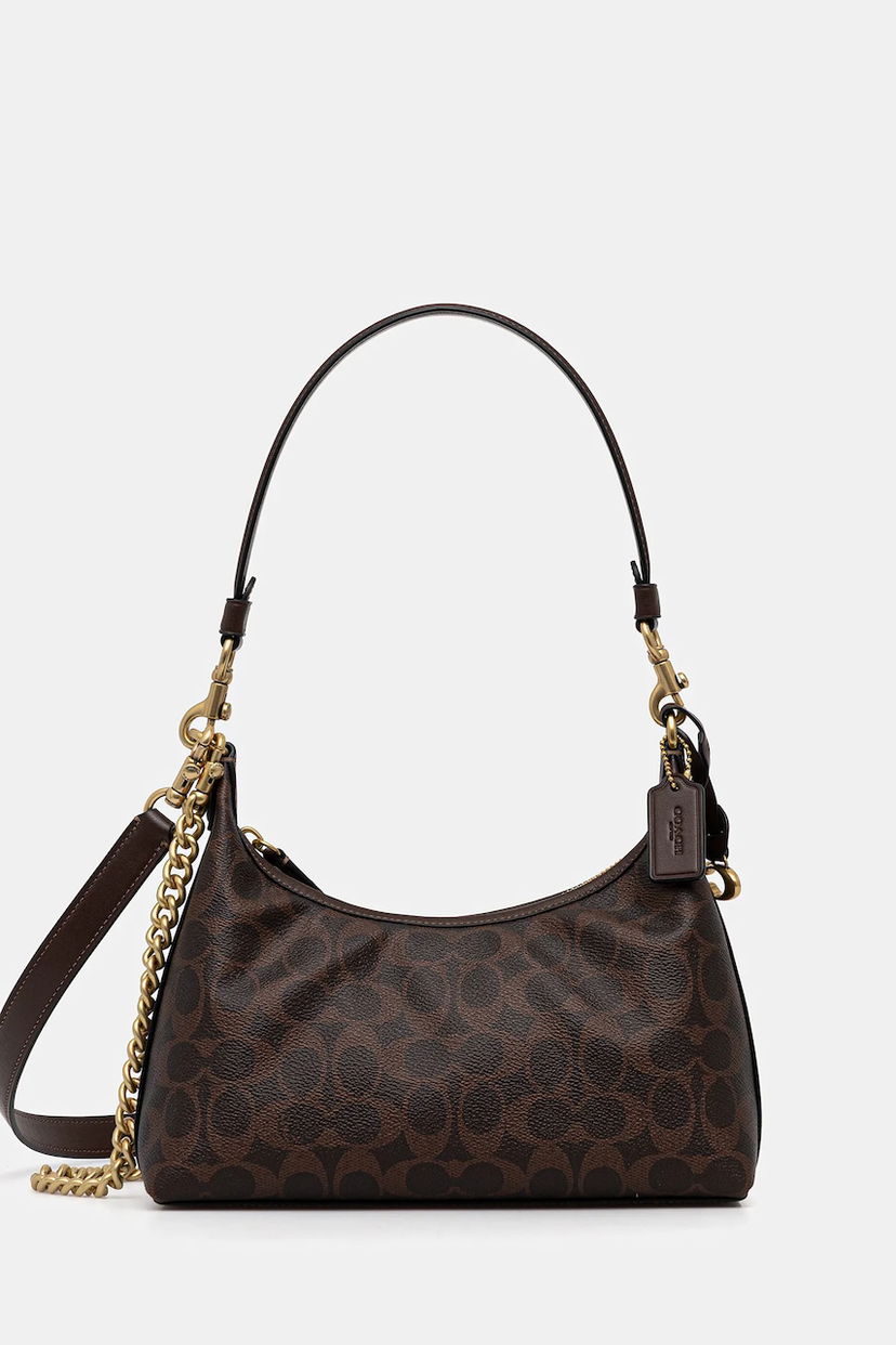 Сумка Coach Juliet Monogram Crescent Shoulder Bag Коричневий | CAM26