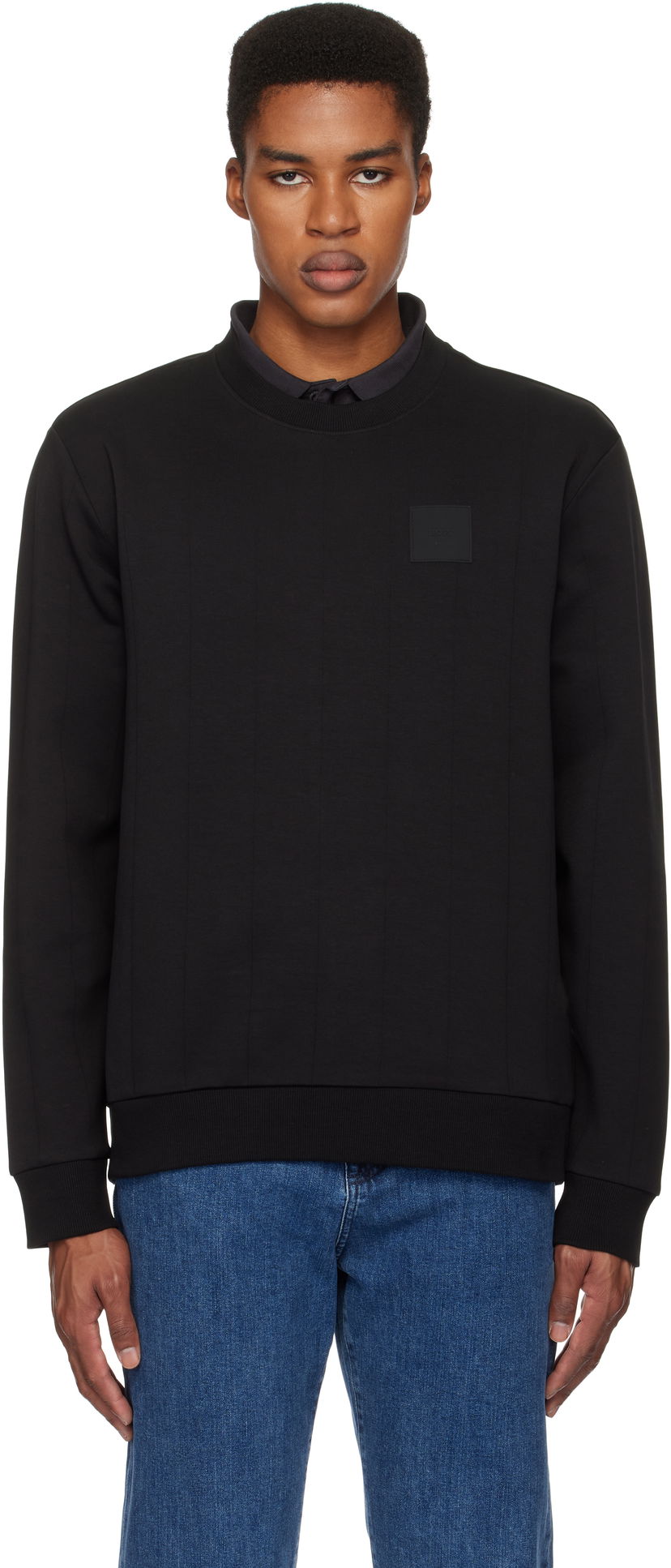 Світшоти BOSS Drop Needle Black Sweatshirt чорний | 50534193