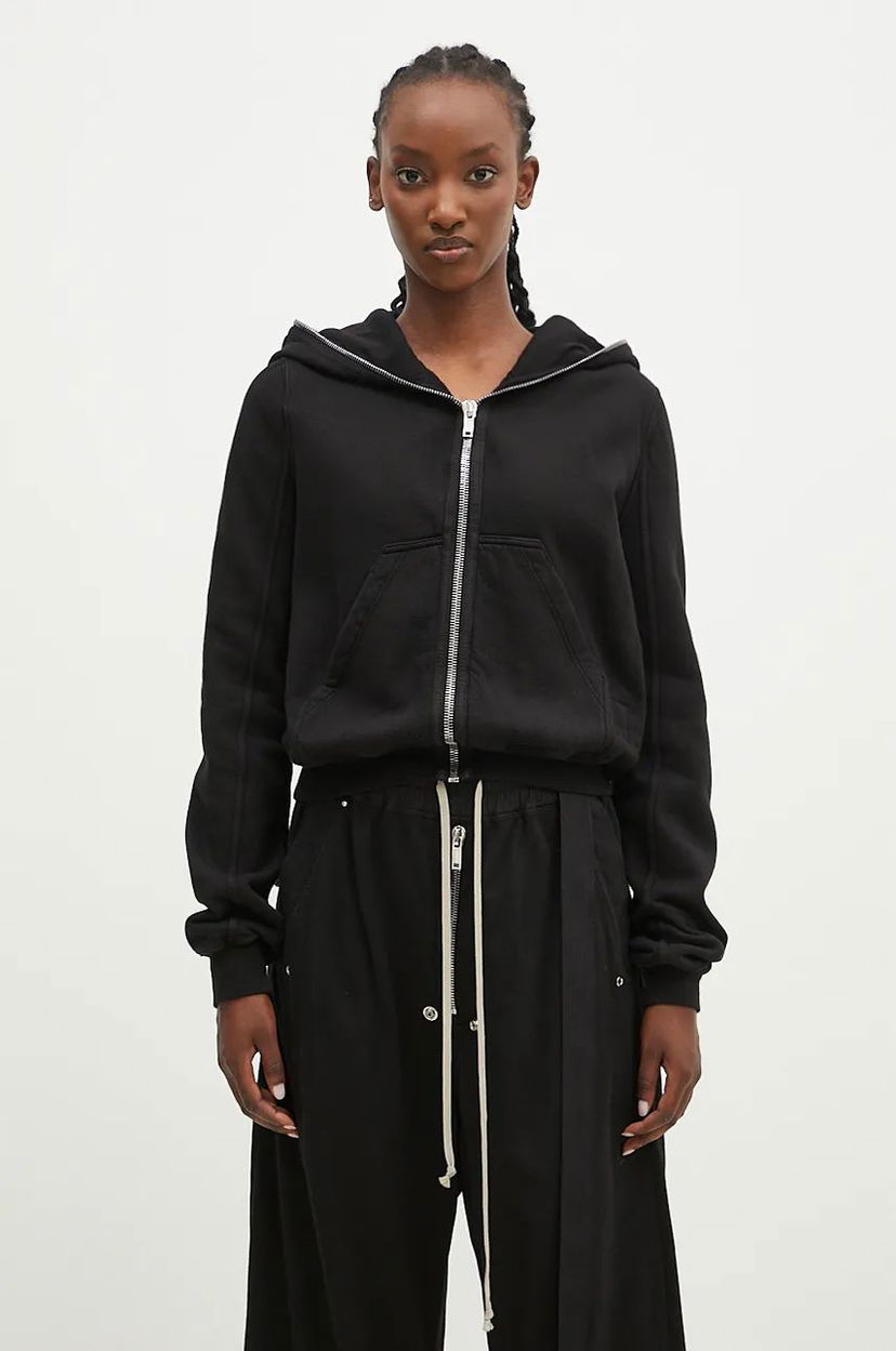 Світшоти Rick Owens Hoodie чорний | DS02D2246.FEP1