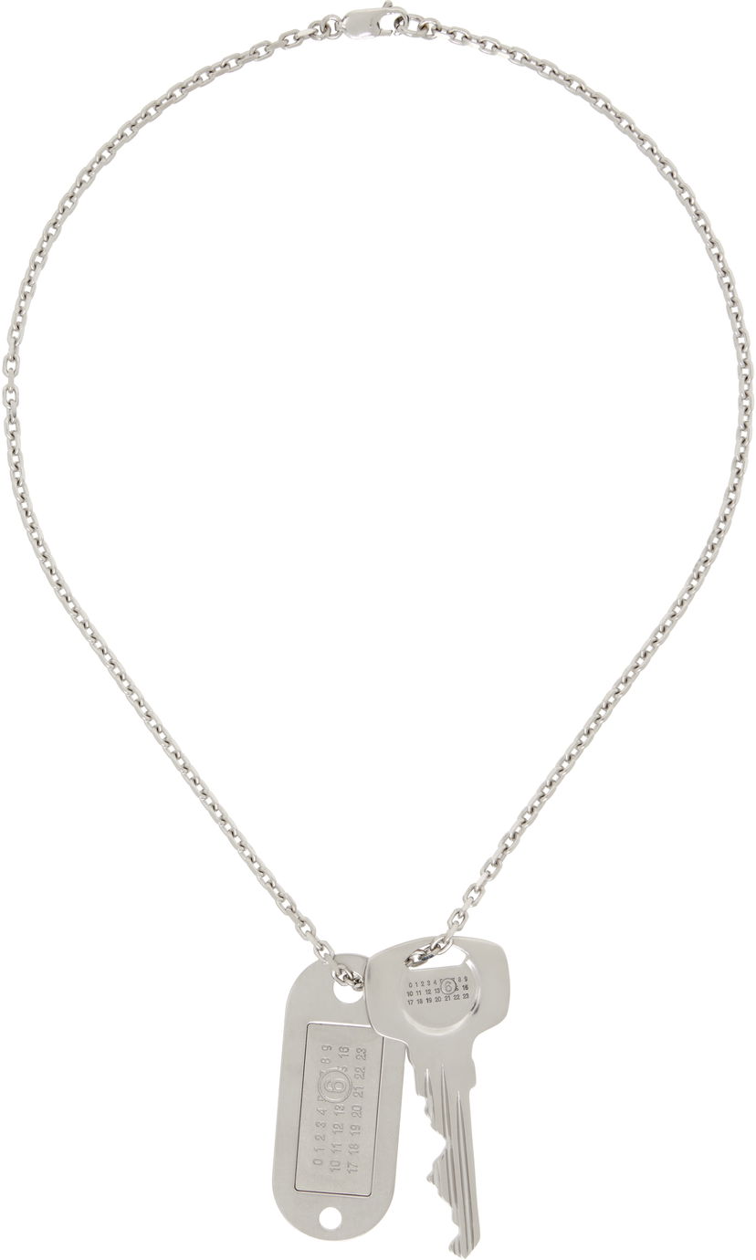 Кольє Maison Margiela MM6 Maison Margiela Key Tag Necklace Металік | SM6UU0067 P7210