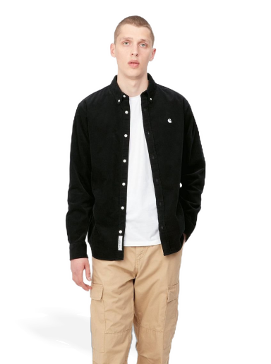Сорочка Carhartt WIP L/S Madison Fine Cord Shirt чорний | I030580_0D2_XX