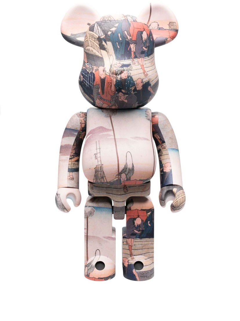 Колекційний Medicom Toy Be@rbrick 1000% Utagawa Hiroshige figure - Brown бежевий | BBRACK1000HIRO519481247
