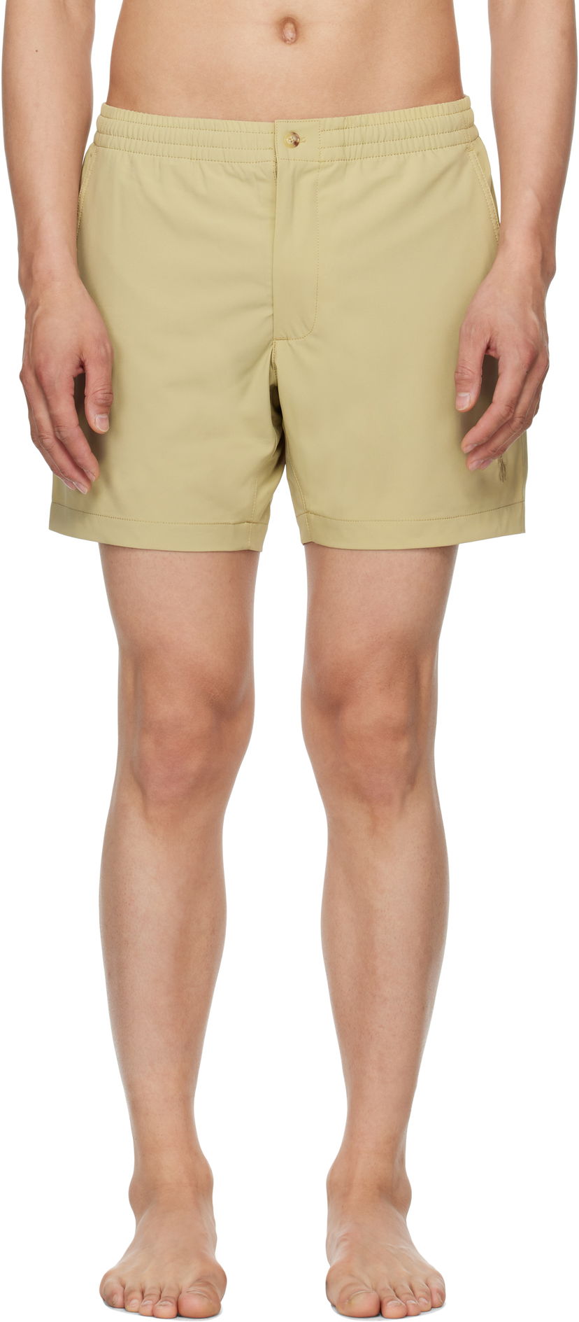 Купальники Polo by Ralph Lauren Polo Ralph Lauren 6-Inch Polo Prepster Swim Shorts бежевий | 710964194001