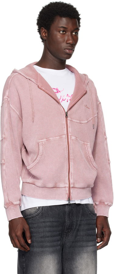 Світшоти Dime Dime Premium Waffle Zip Hoodie Рожевий | DIMESU258MAU, 1