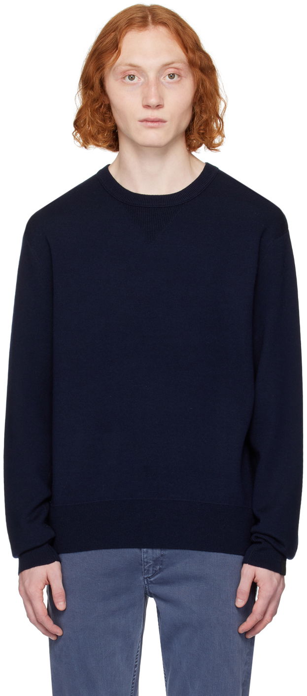 Cветр rag & bone York Knit Sweater темно-синій | MBS23H026HS26