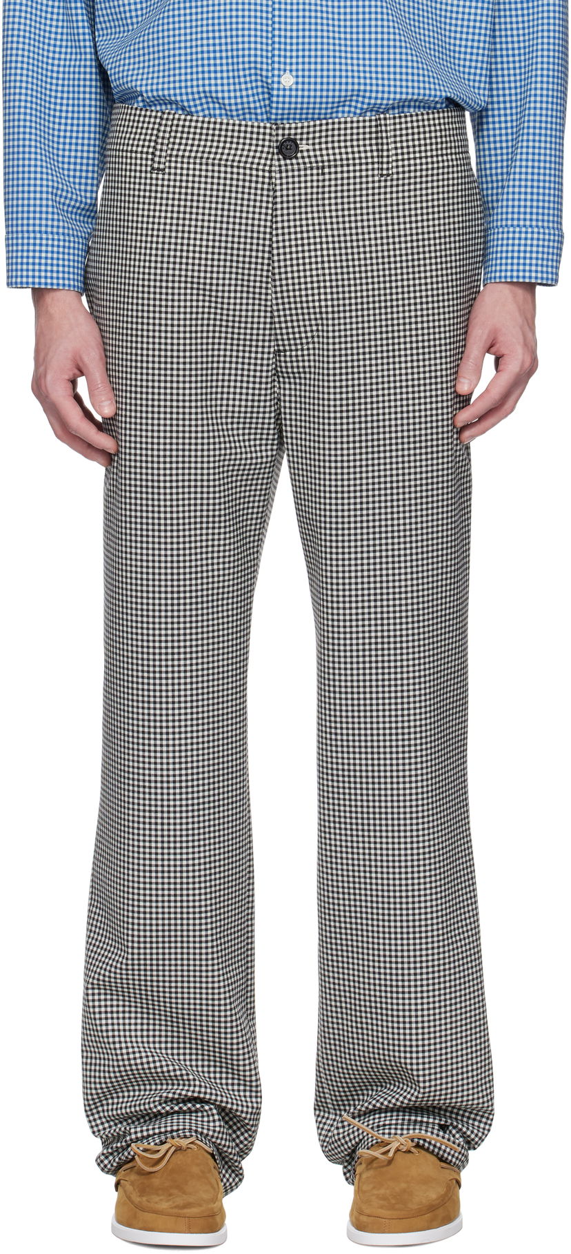Штани Marni Marni Gingham Wool Blend Trousers Різнокольоровий | PUMU0285A0 UTP787