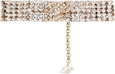 Браслет Blumarine Blumarine Rhinestone 'B' Choker Металік | P522W325A, 0