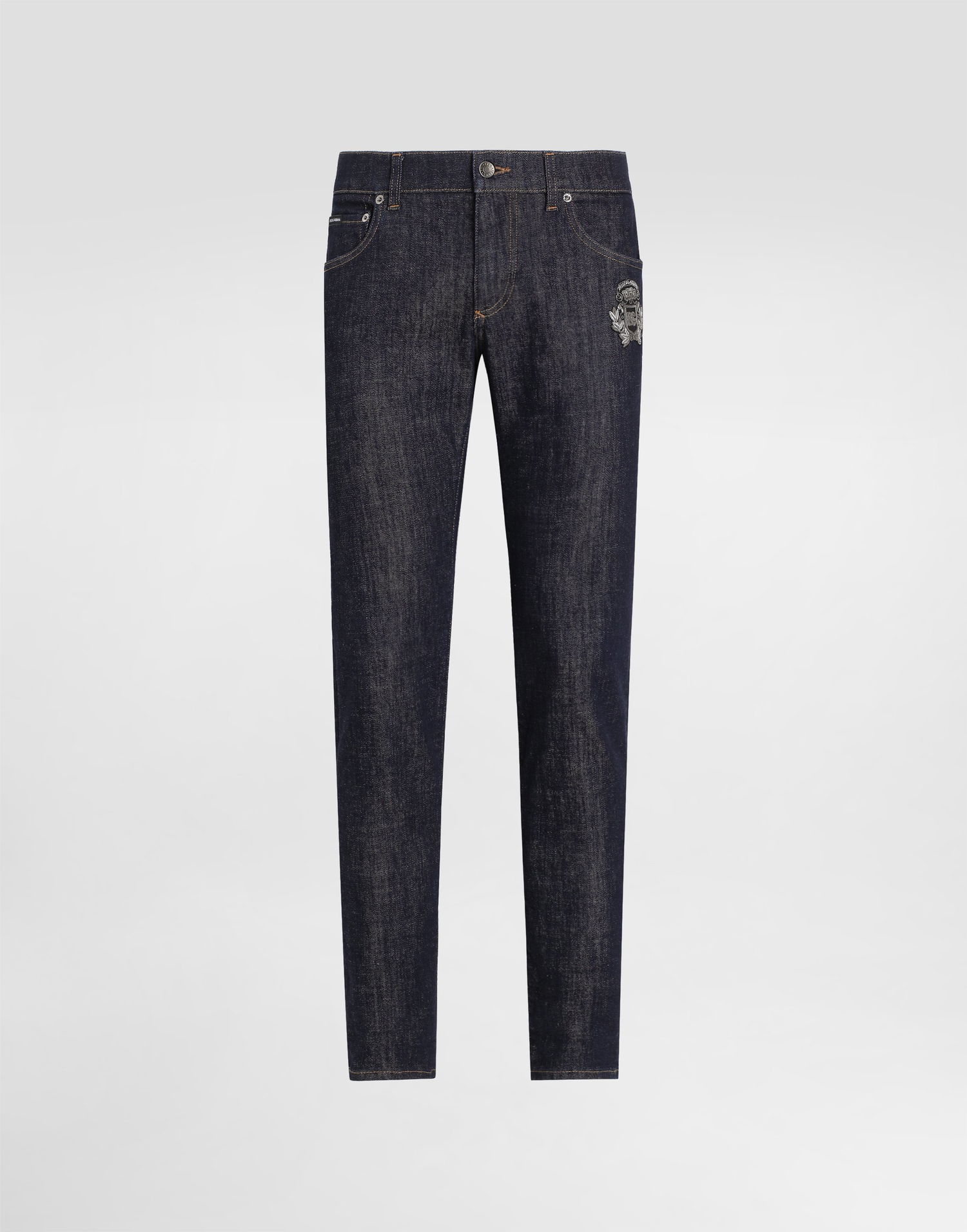 Джинси Dolce & Gabbana Skinny Stretch Jeans With Patch Синій | GY07LZG8ME9S9001, 0