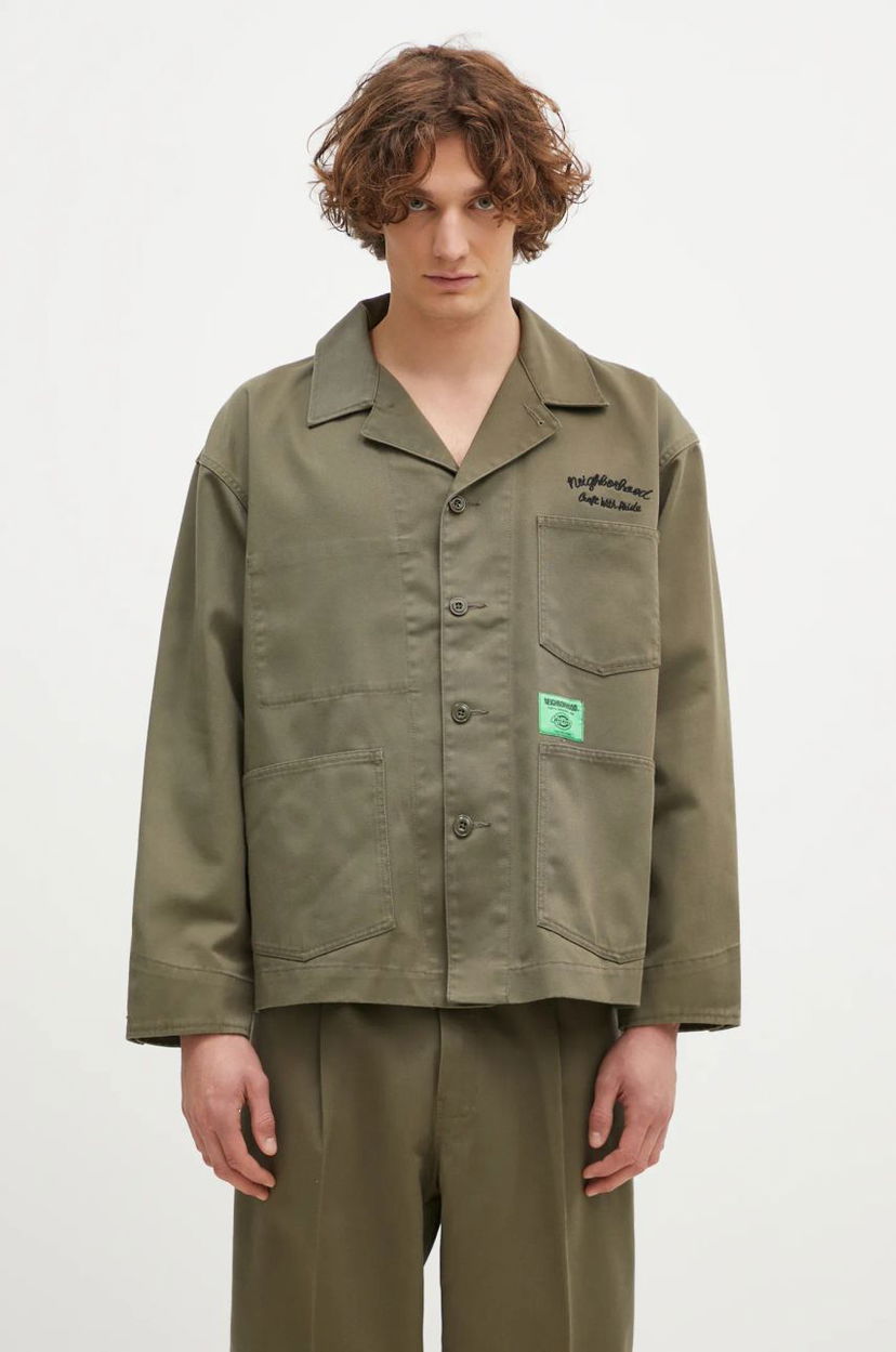 Сорочка Neighborhood NEIGHBORHOOD X Dickies Coverall Jacket Зелений | 242VFDKN.JKM02