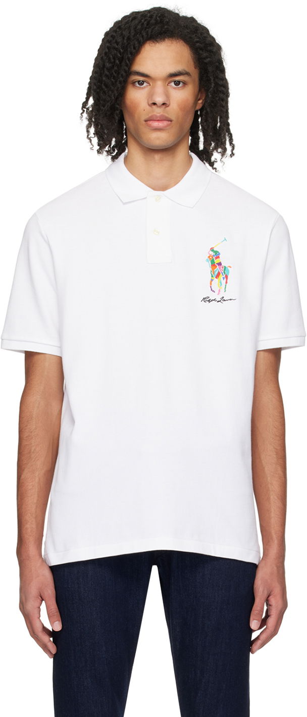 Сорочка поло Polo by Ralph Lauren Classic Big Pony Polo білий | 710926413002