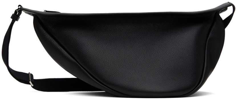 Сумка The Row Black Large Slouchy Banana Bag чорний | W1196-L129