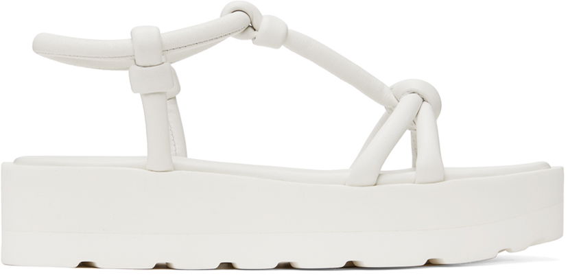 Кросівки та взуття Gianvito Rossi Marine Flat Sandals білий | G32246.05GOM.NAP