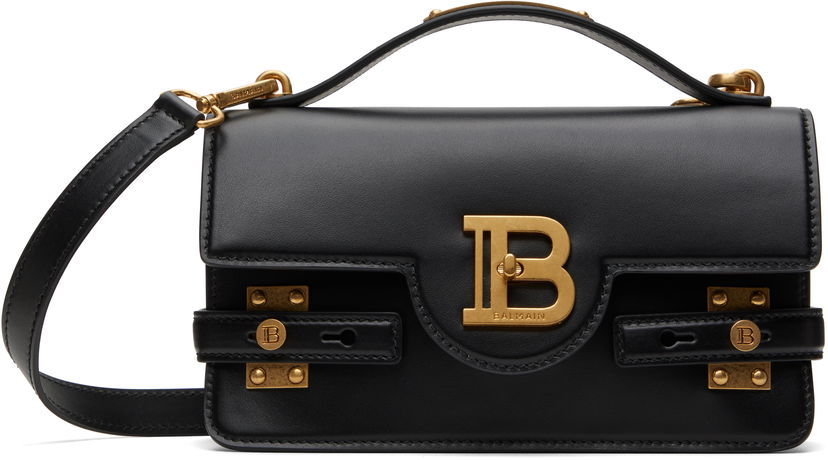 Сумочка Balmain Balmain B-Buzz 24 Smooth Leather Bag чорний | DN1DA828LAVE