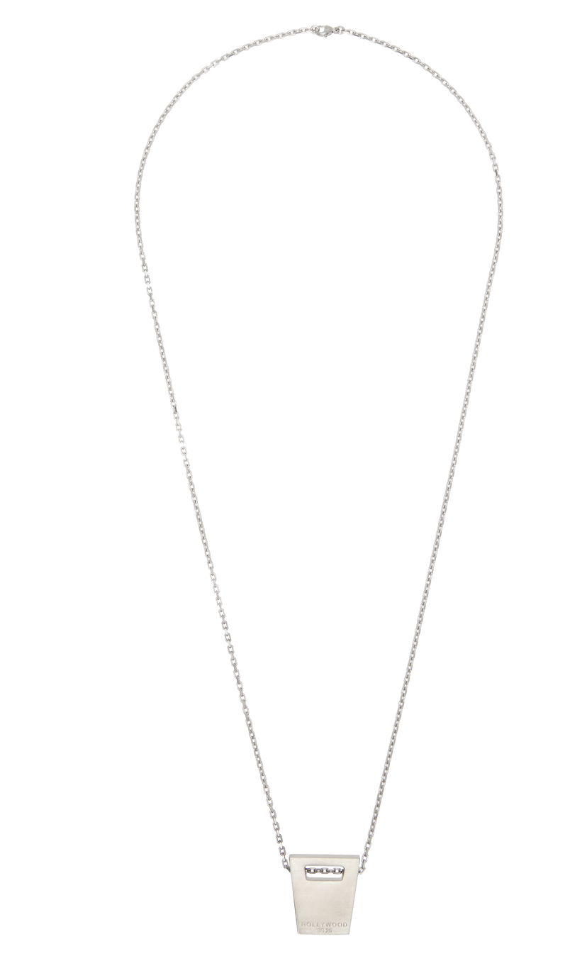 Кольє Rick Owens Rick Owens Hollywood Dog Tag Necklace Металік | RJ0000063 MMTHE5