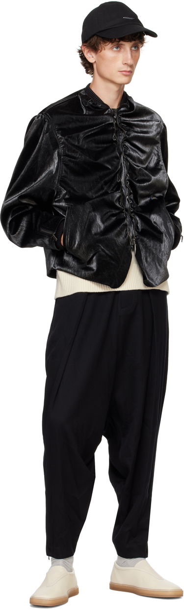 Куртка бомбер ADER ERROR Faux-Leather Jacket чорний | BN01FWJK0701BK, 3