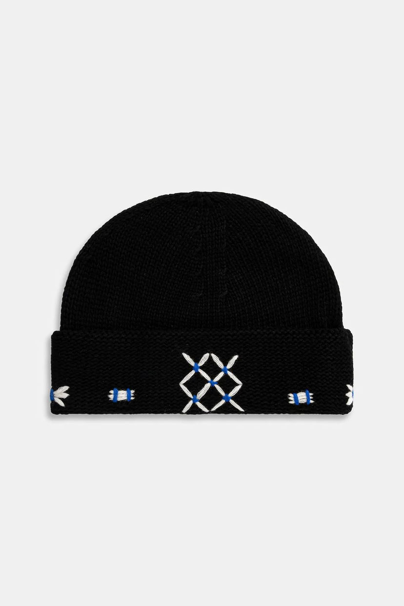 Шапка ADER ERROR Embroidered Knit Beanie чорний | BO01FWHW0503BK