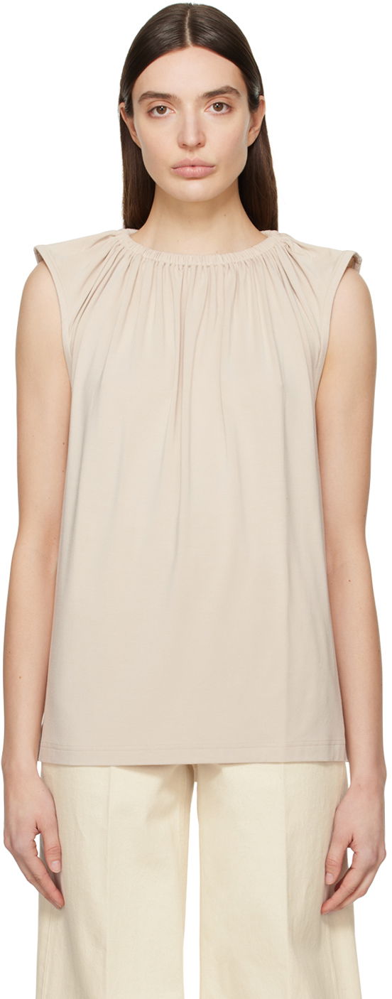 Безрукавка TOTEME TOTEME Women's Crewneck Tank Top бежевий | 242-WRT1716-FB0163