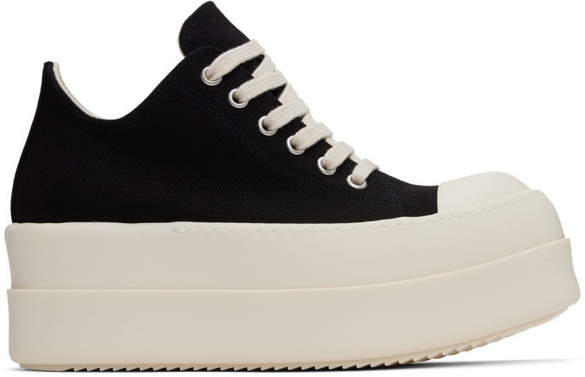 Кросівки та взуття Rick Owens Rick Owens DRKSHDW Hollywood Double Bumper Low чорний | DS01E3832 DO