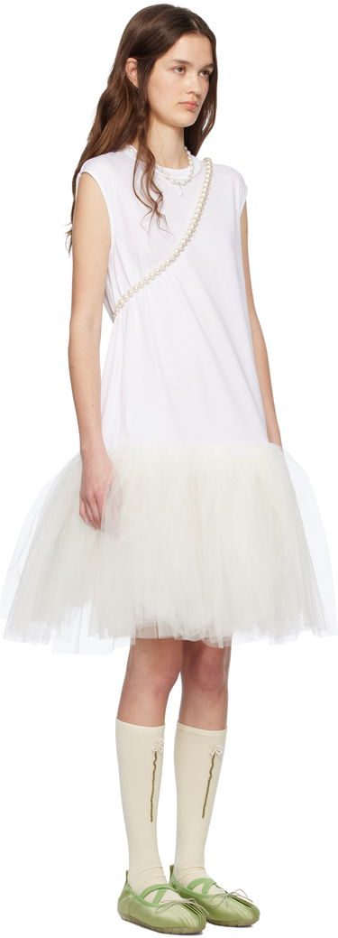 плаття Simone Rocha Simone Rocha Relaxed Ballet Tutu Midi Dress білий | 7396 0553, 1