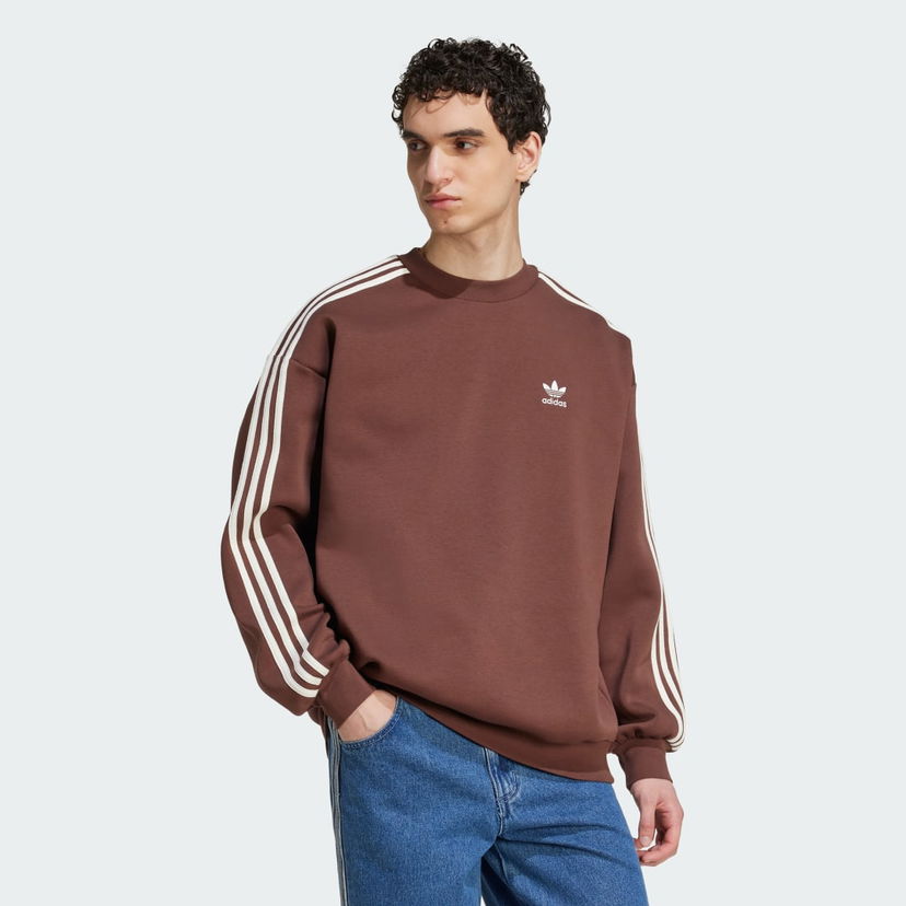 Світшоти adidas Performance Adicolor Oversized Crew Sweatshirt Коричневий | KA0469