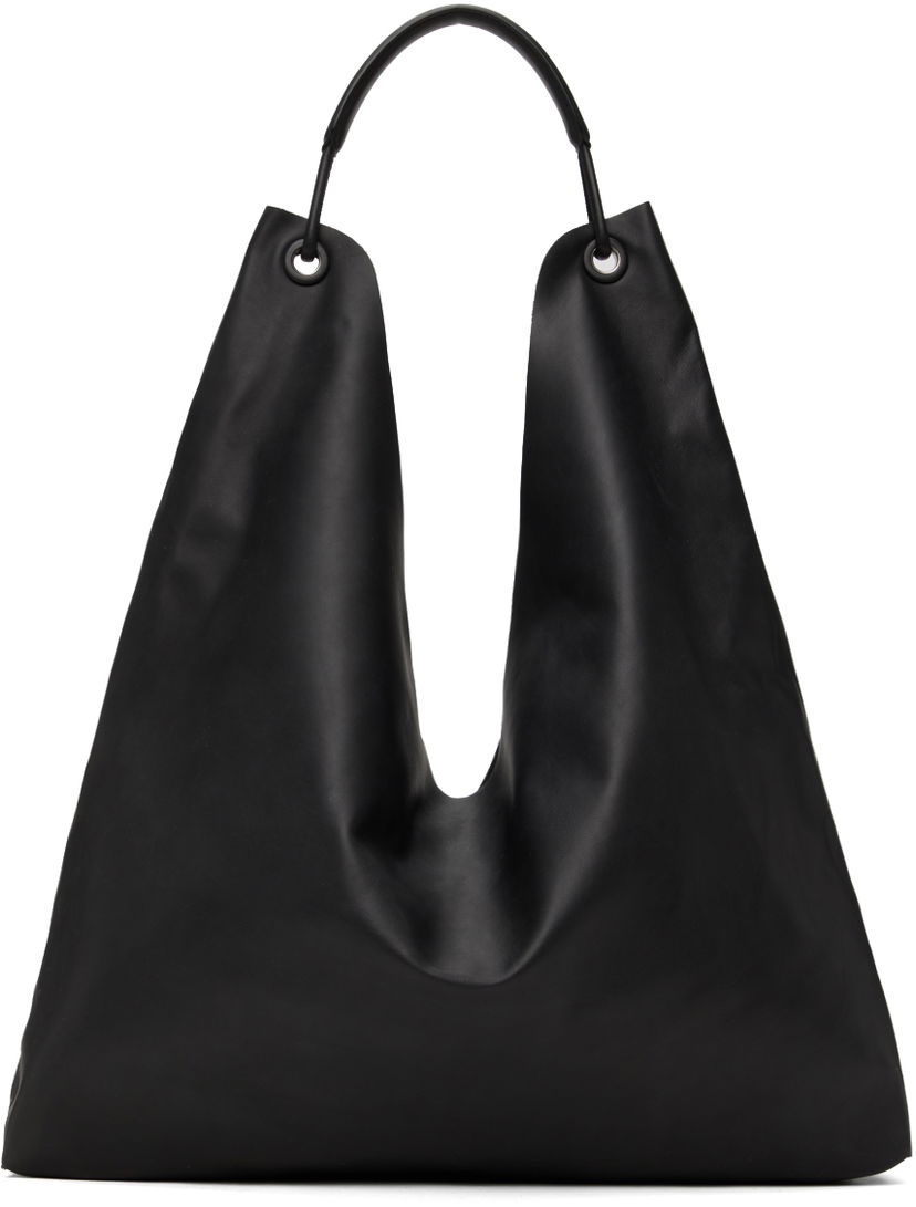 сумка-тоут The Row Large Leather Tote Bag чорний | W1623-L108