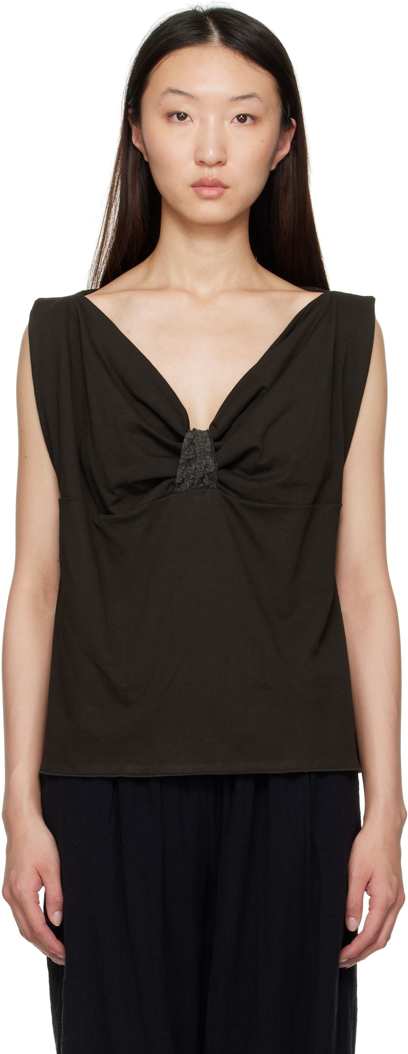 Безрукавка Baserange Baserange Arin Sleeveless Top чорний | TOART-RC-SU25