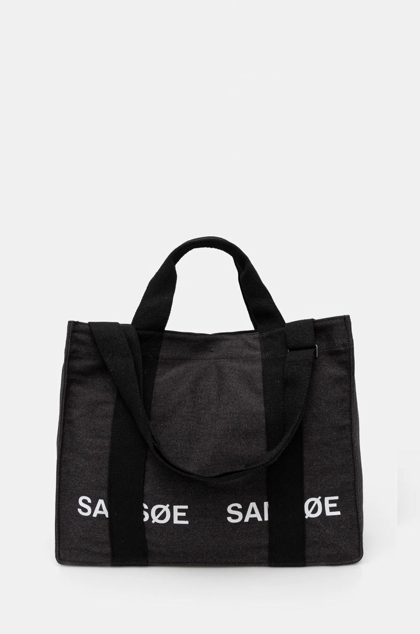 сумка-тоут Samsoe Samsoe SALUCAS Canvas Tote Bag чорний | U24400010, 0