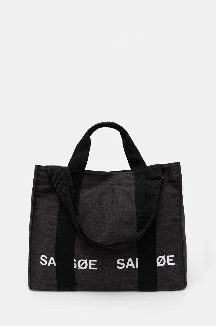 сумка-тоут Samsoe Samsoe SALUCAS Canvas Tote Bag чорний | U24400010