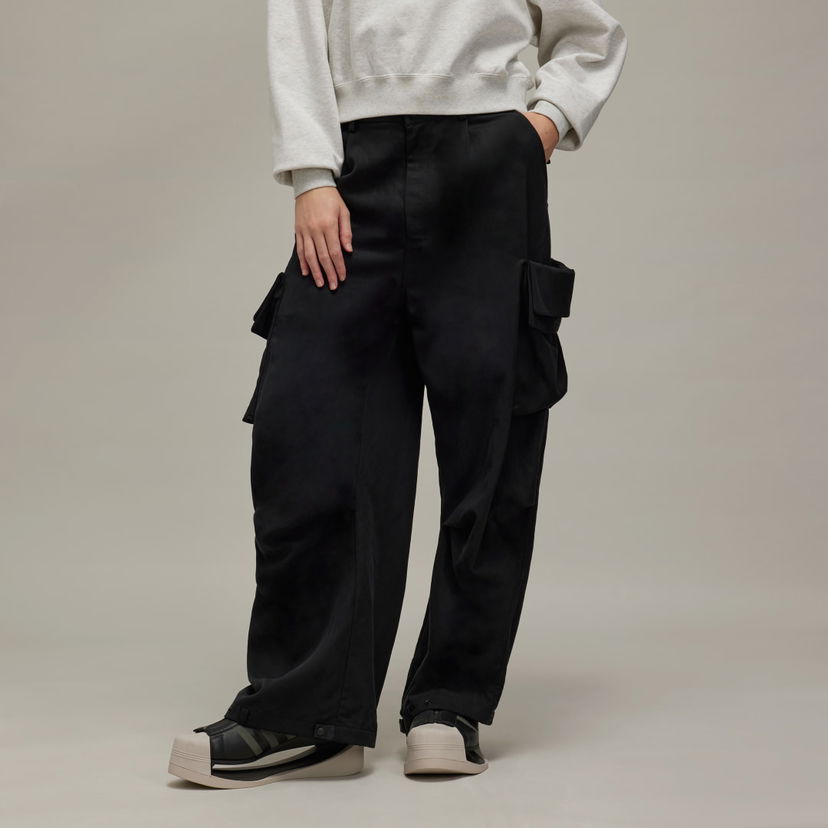 Штани карго Y-3 Washed Twill Cargo Pants чорний | JI5866
